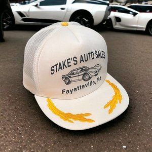 Vintage Corvette Trucker Hat Snapback Scrambled Eggs Stakes Auto Sale PA